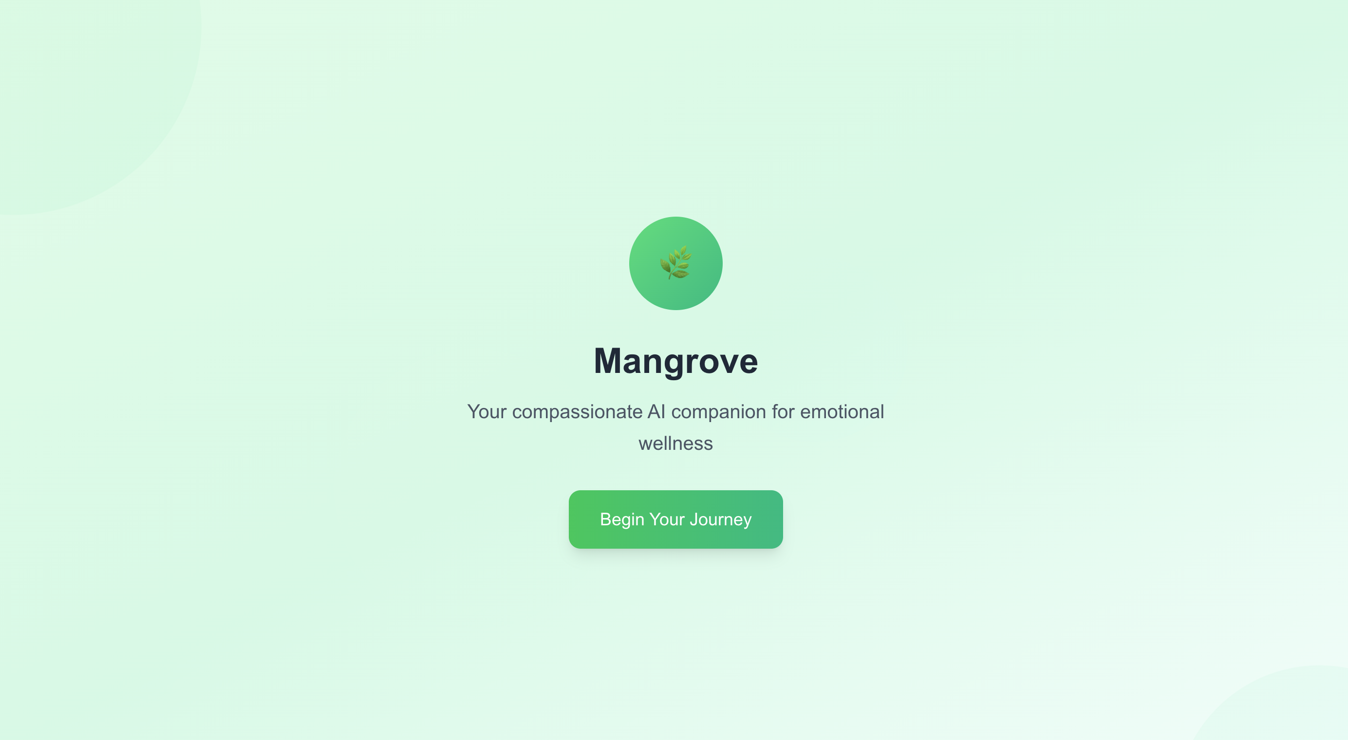 Mangrove mental health app